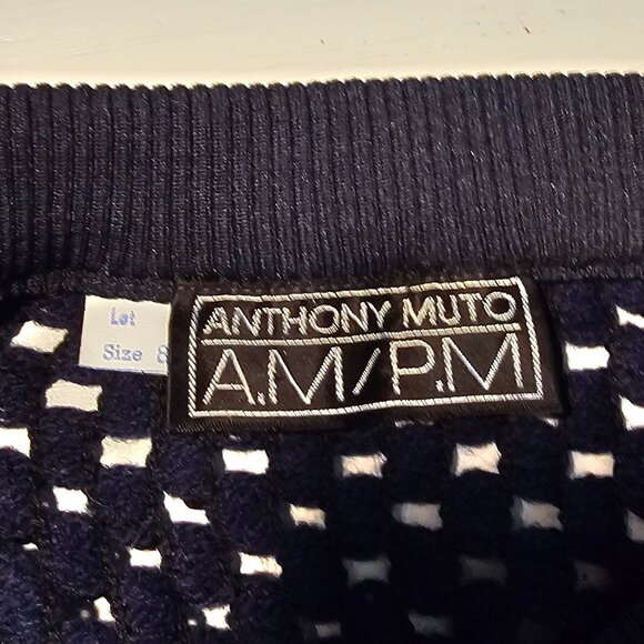 Anthony Muto A.M / P.M Vintage Sequin Blouson Top – Size 8 - Picture 5 of 8